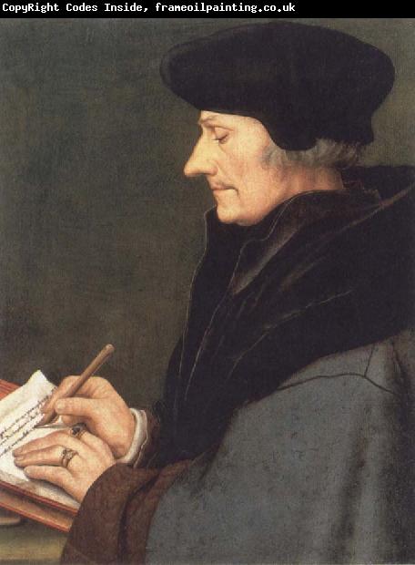 Hans holbein the younger Portrait of Erasmus of Rotterdam writing